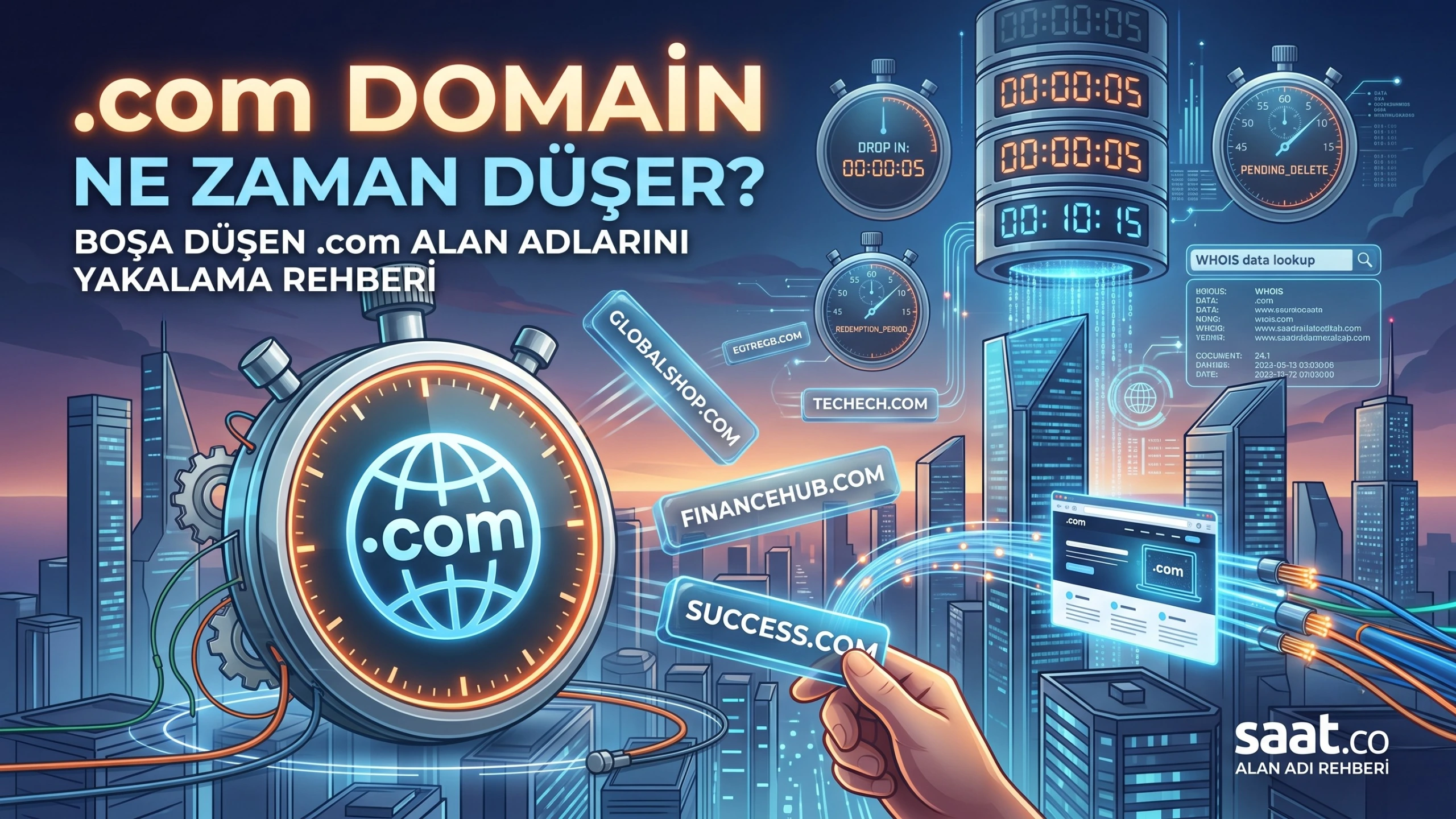 .com Domain Ne Zaman Düşer? Boşa Düşen .com Alan Adlarını Yakalama Rehberi