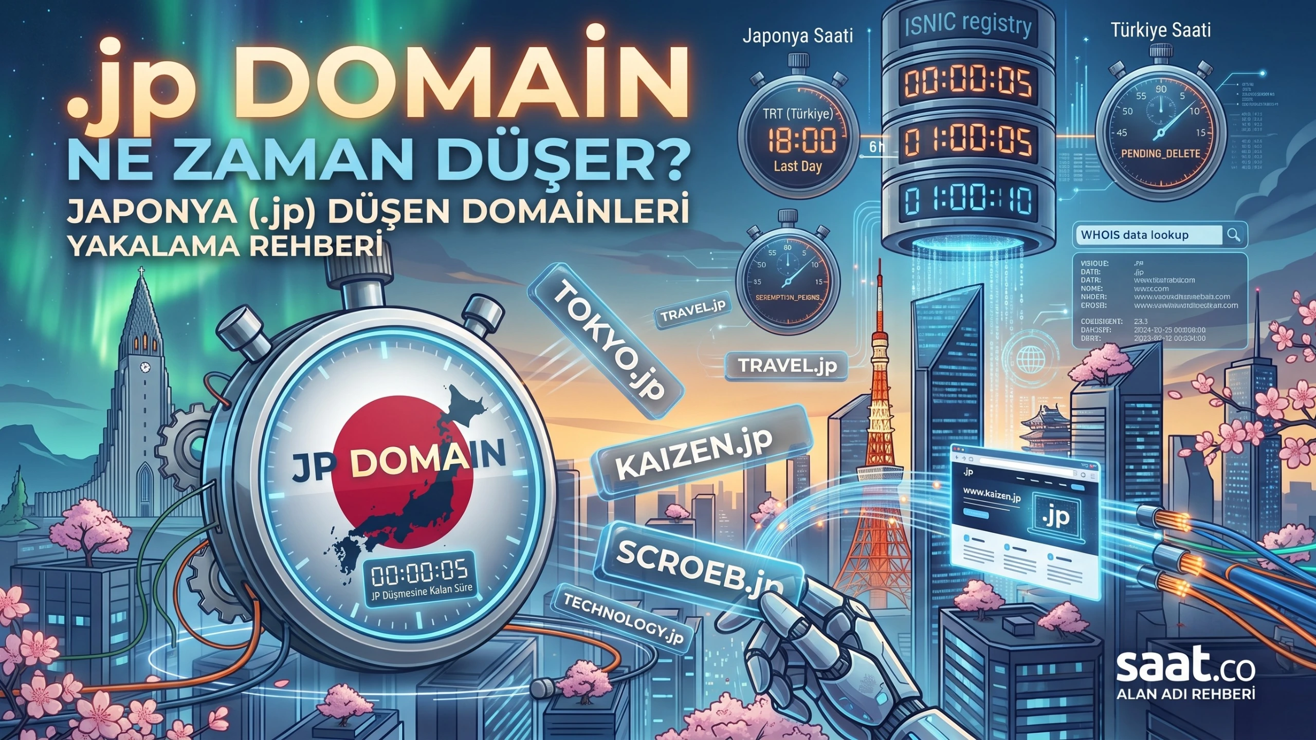 .jp Domain Ne Zaman Düşer? Japonya Alan Adı Düşme Saatleri Rehberi